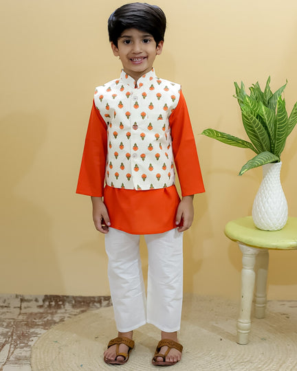 Sunset Nehru Jacket Set