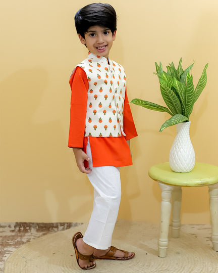 Sunset Nehru Jacket Set