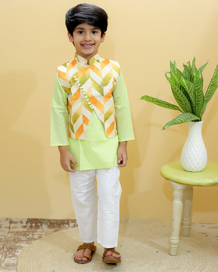 Lemonade Nehru Jacket Set