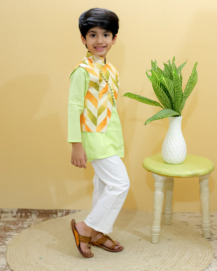 Lemonade Nehru Jacket Set