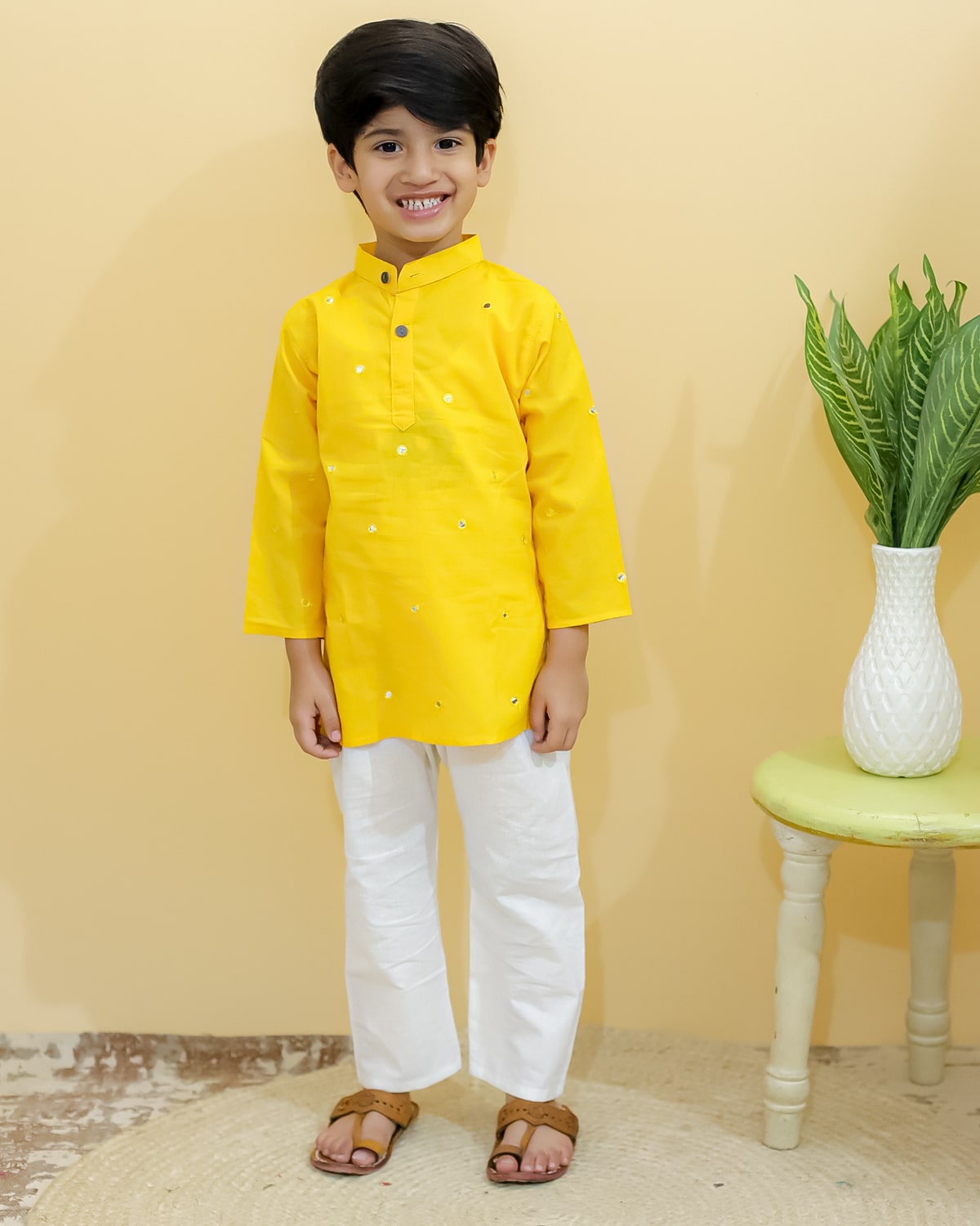 Alphonso Mirrorwork Kurta Set