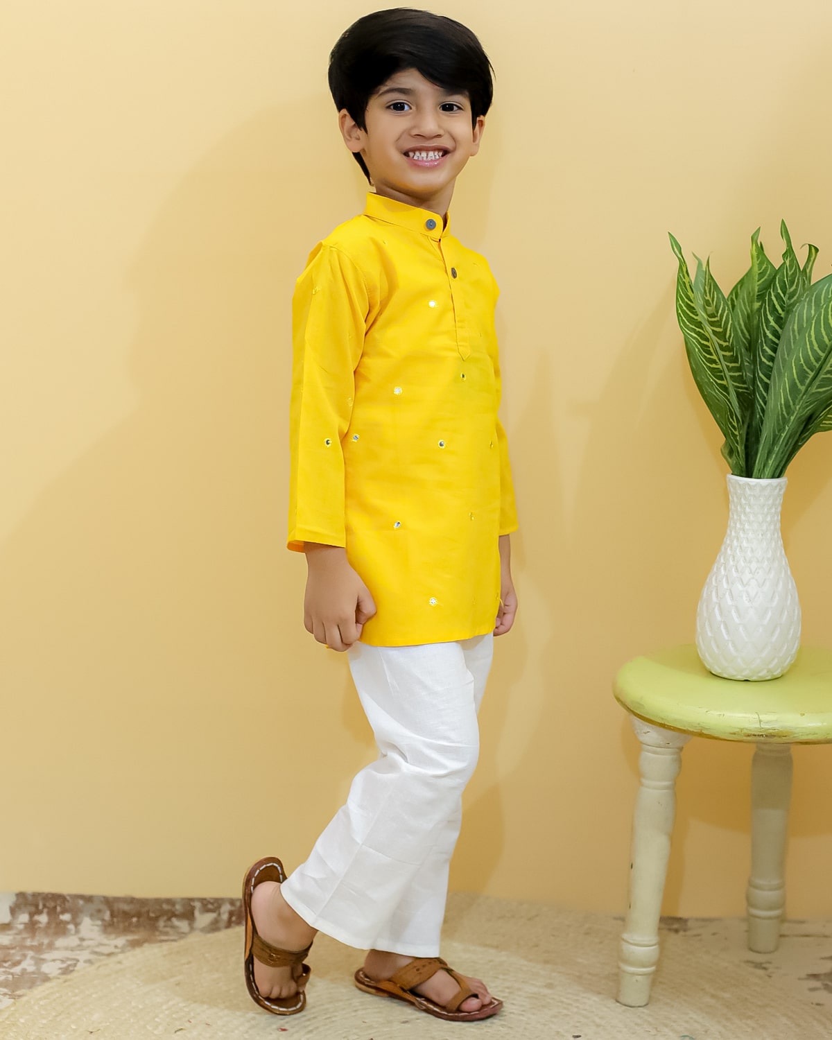 Alphonso Mirrorwork Kurta Set