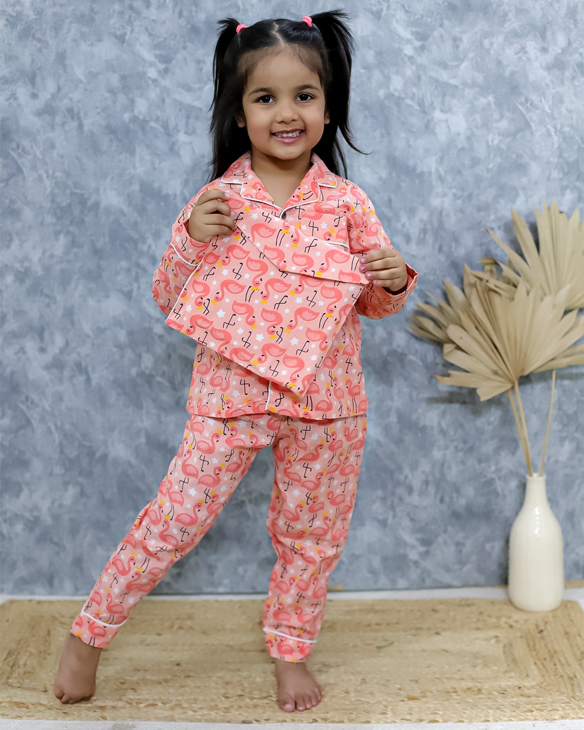 Blush Nightsuit with Pouch