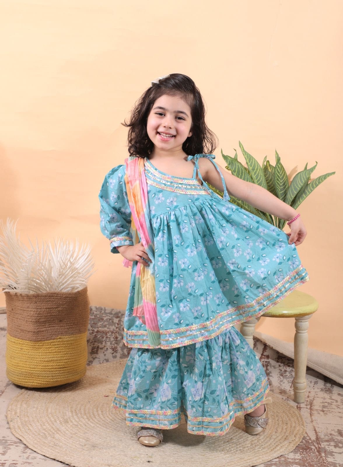 Blossom Sharara Set with Dupatta