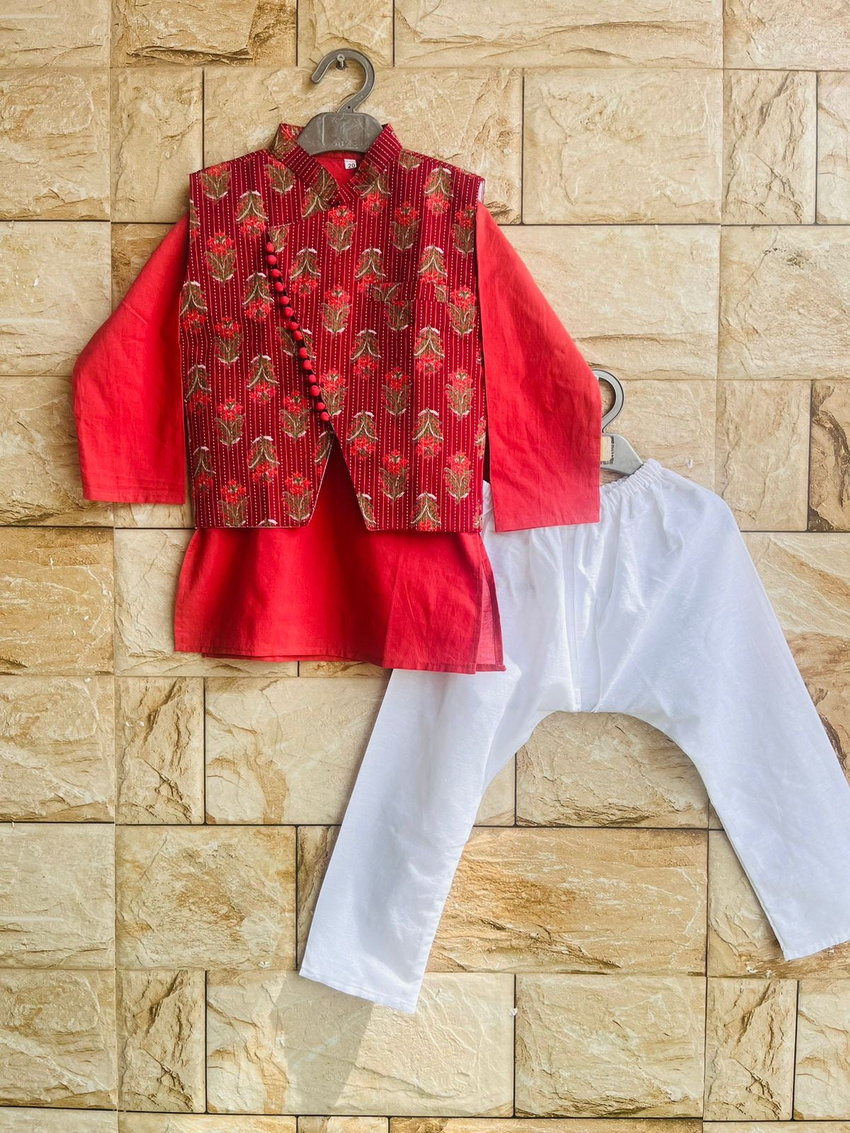 Apple Nehru Jacket Set