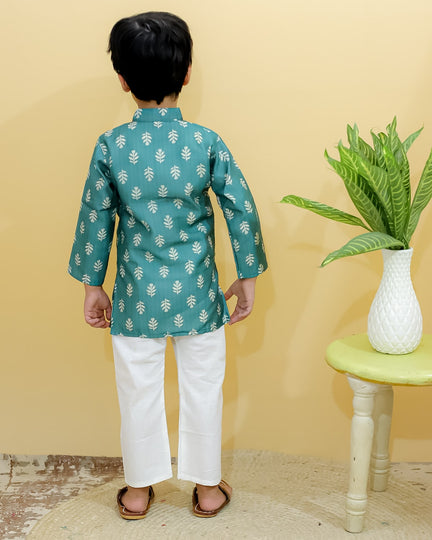 Jade Chanderi Kurta Set