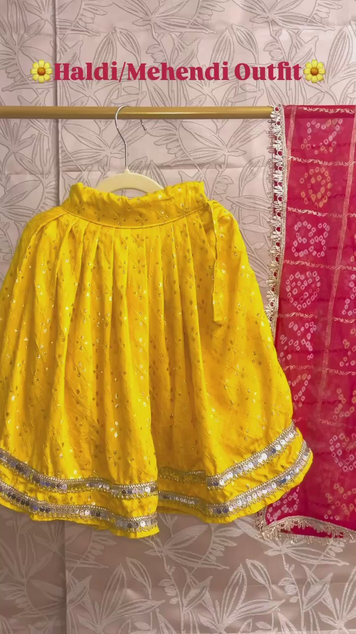 Sunflower Lehenga Set with Dupatta